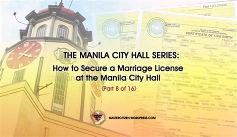 manila city hall civil wedding|How To Get A Marriage License At Manila City Hall.